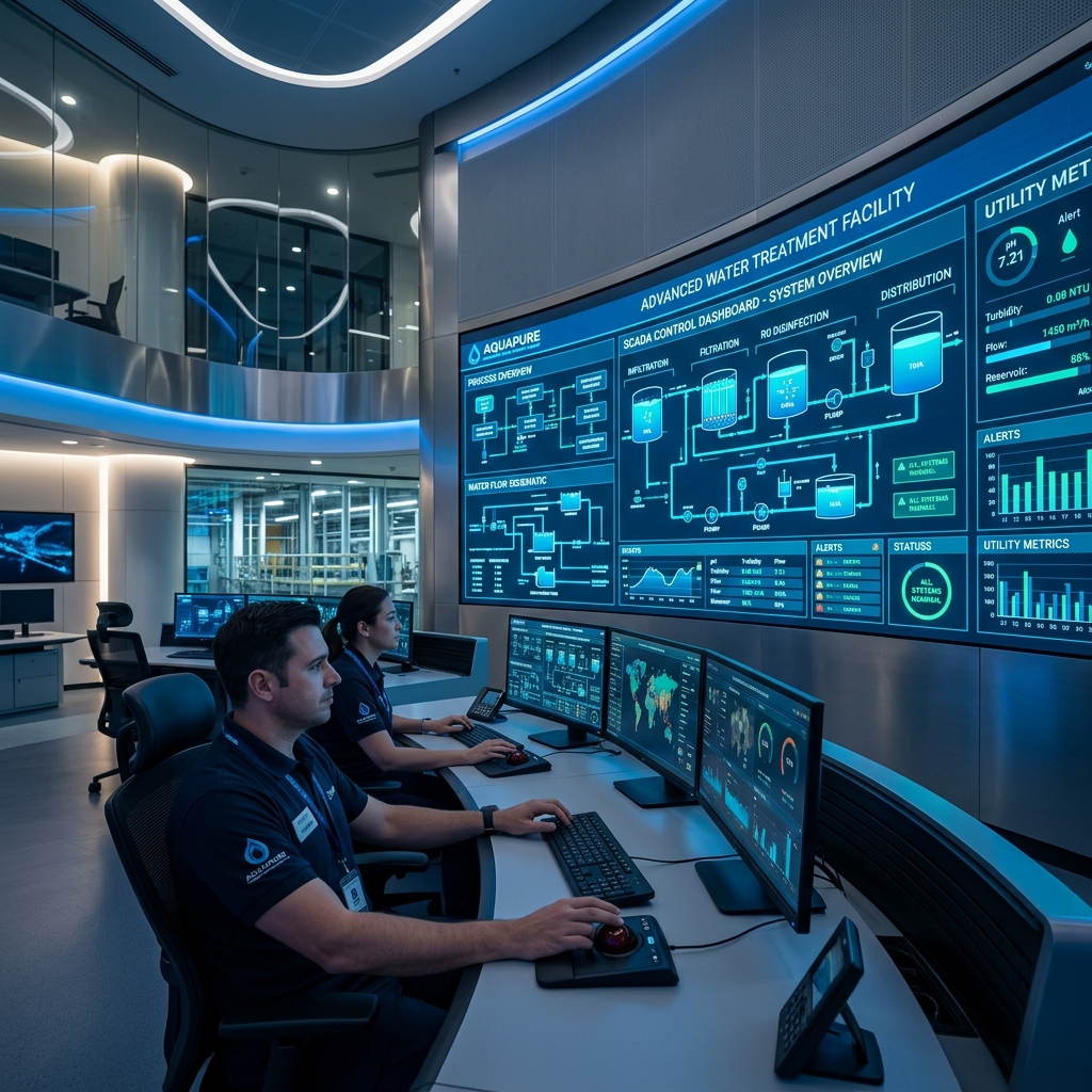 Industrial Water Control Room